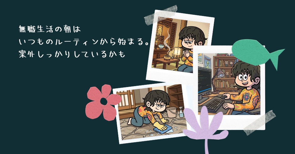 無職生活の朝はいつものルーティンから始まる。案外しっかりしているかものアイキャッチ画像
